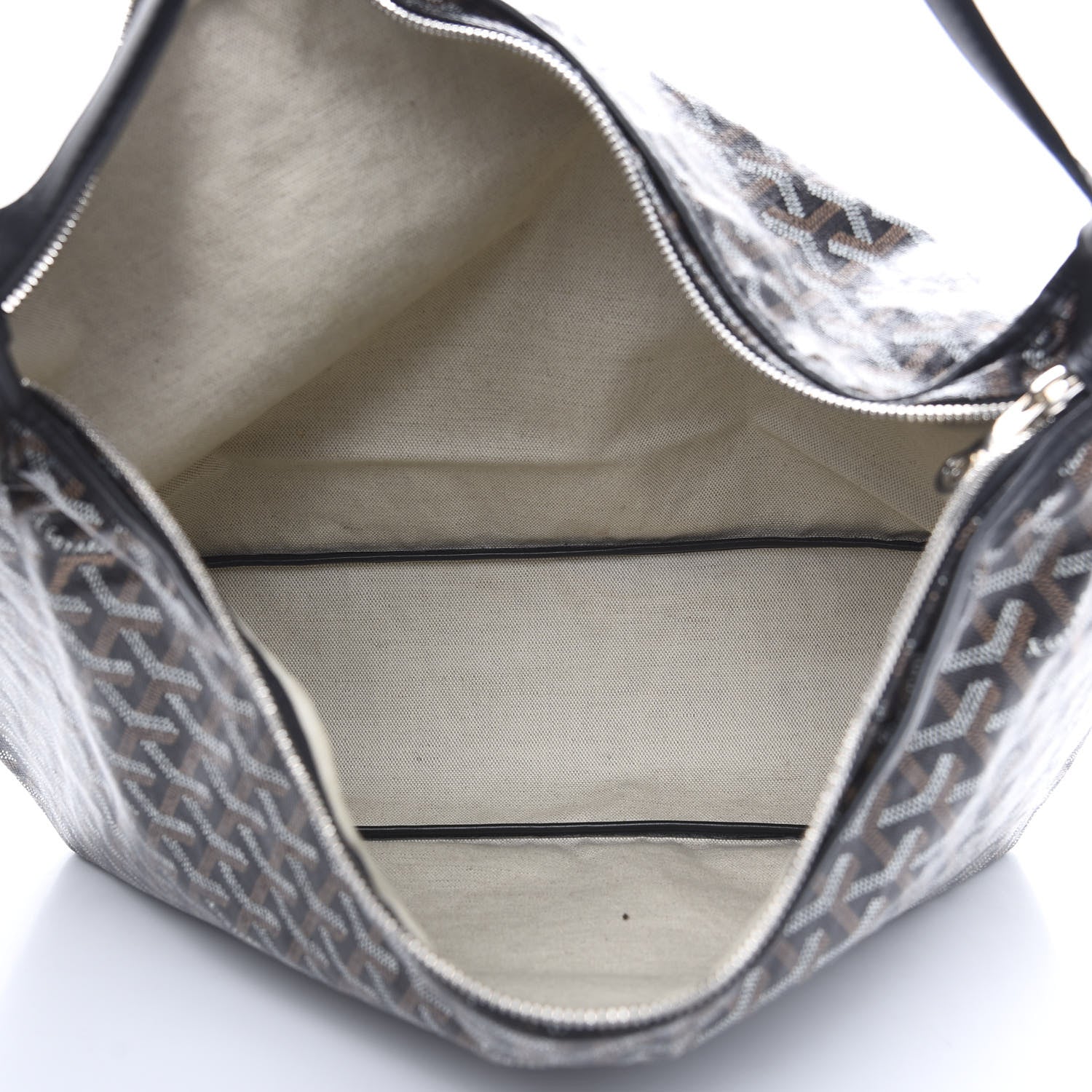 Goyard Goyardine Fidji Zip Hobo Black 4 of 11
