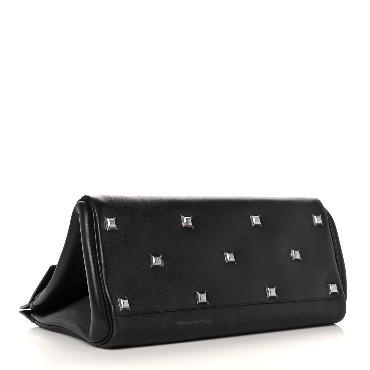 Calfskin Medium Studio Bag Black