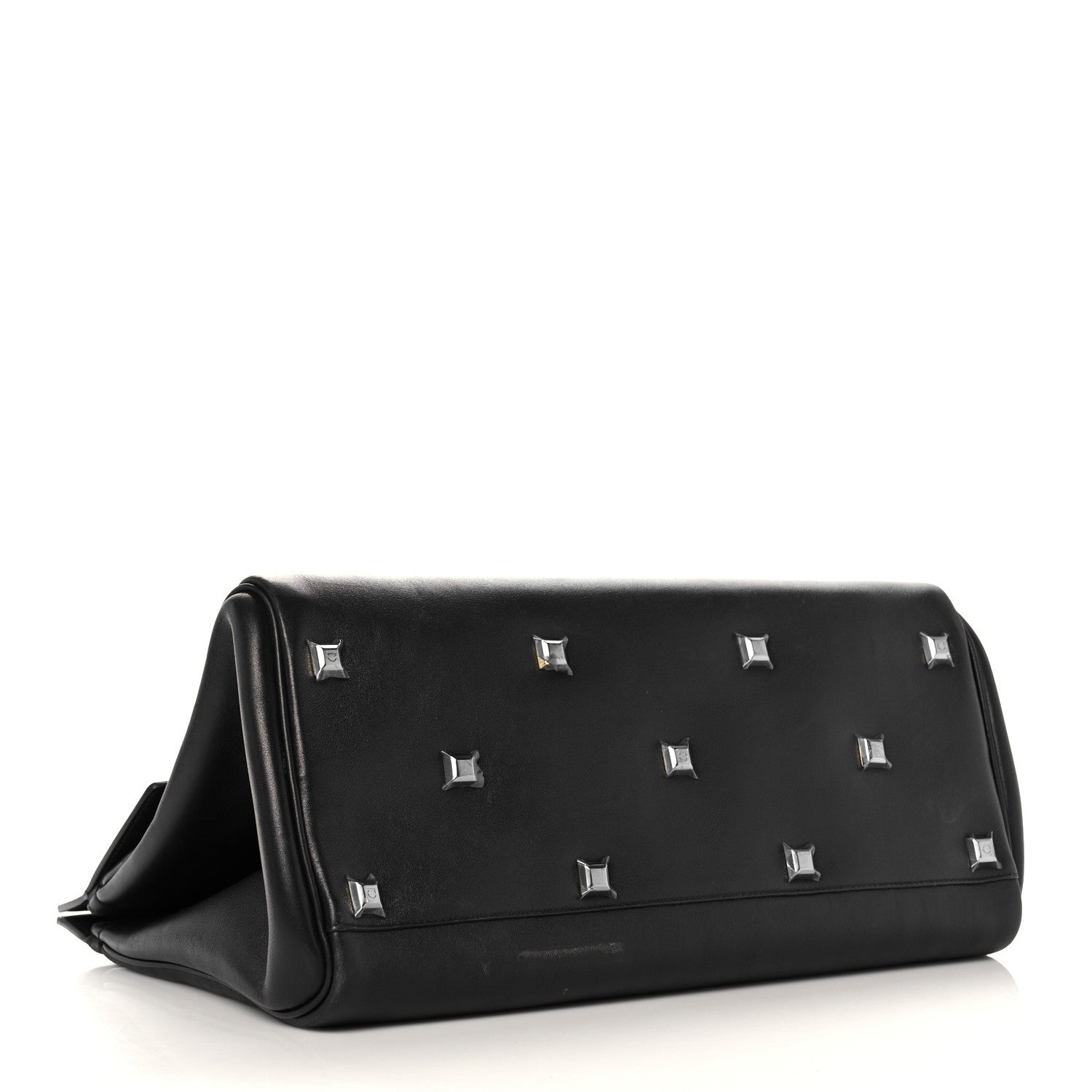 Salvatore Ferragamo Calfskin Medium Studio Bag Black 4 of 12