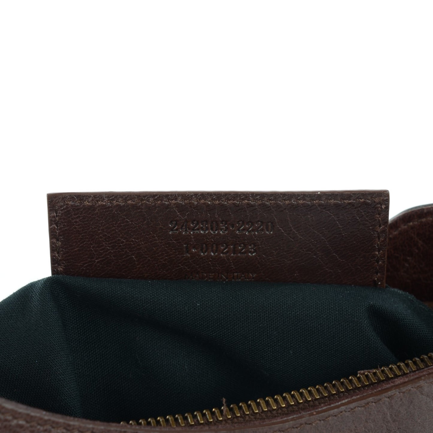 Agneau Classic Hardware Hip Cigare Fonce