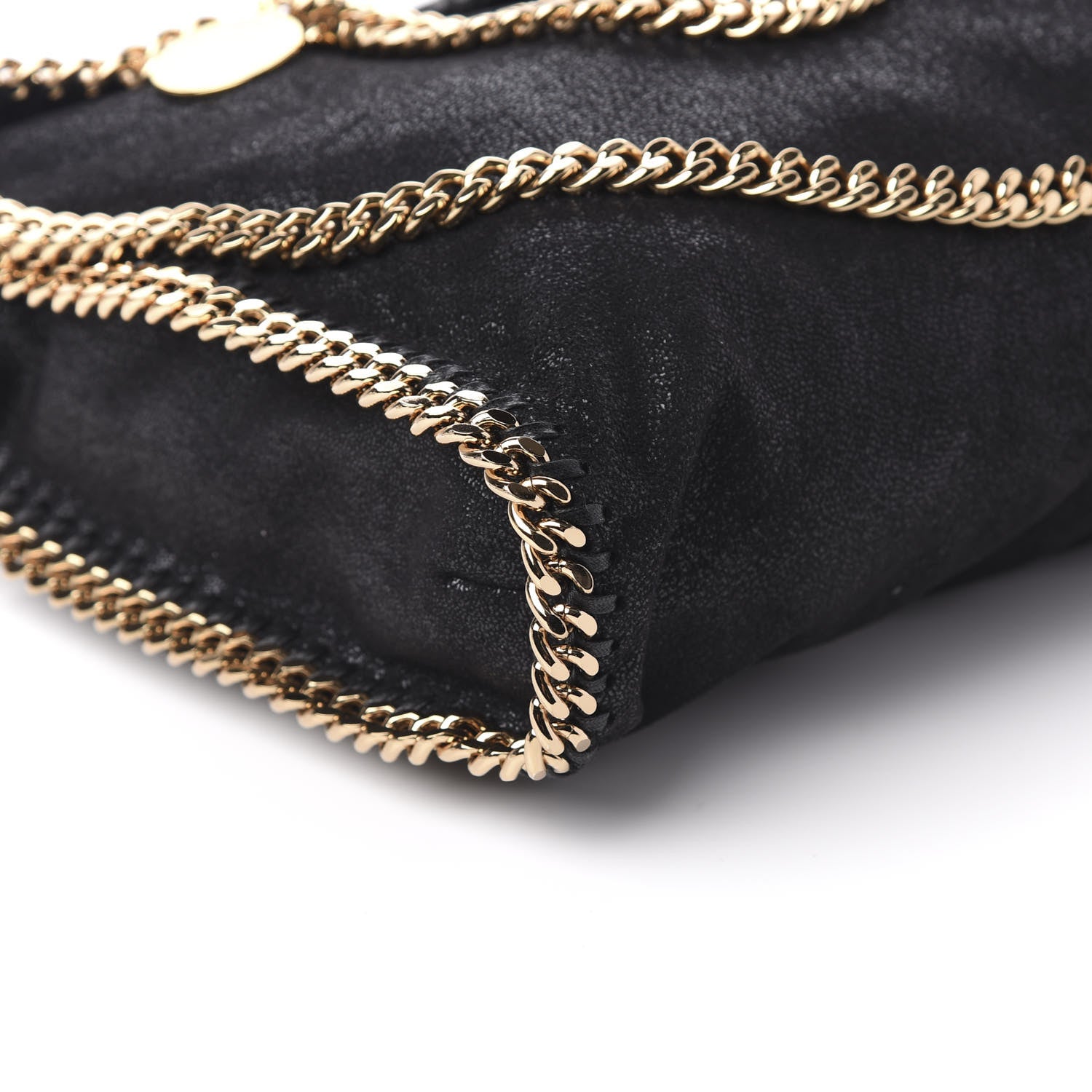 Stella McCartney Shaggy Deer Falabella Fold Over Tote Black 6 of 10