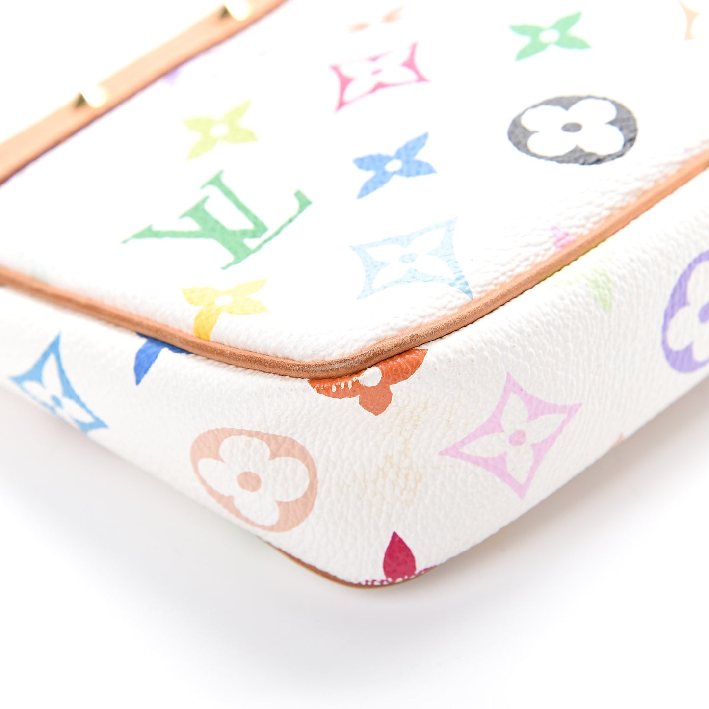 Monogram Multicolor Pochette Accessories White