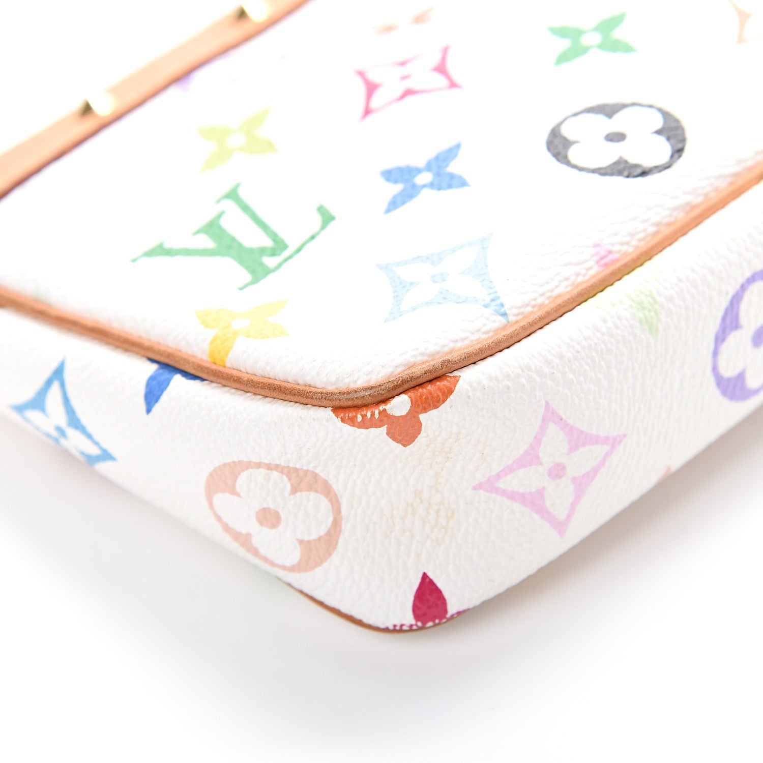 Louis Vuitton Monogram Multicolor Pochette Accessories White 9 of 13