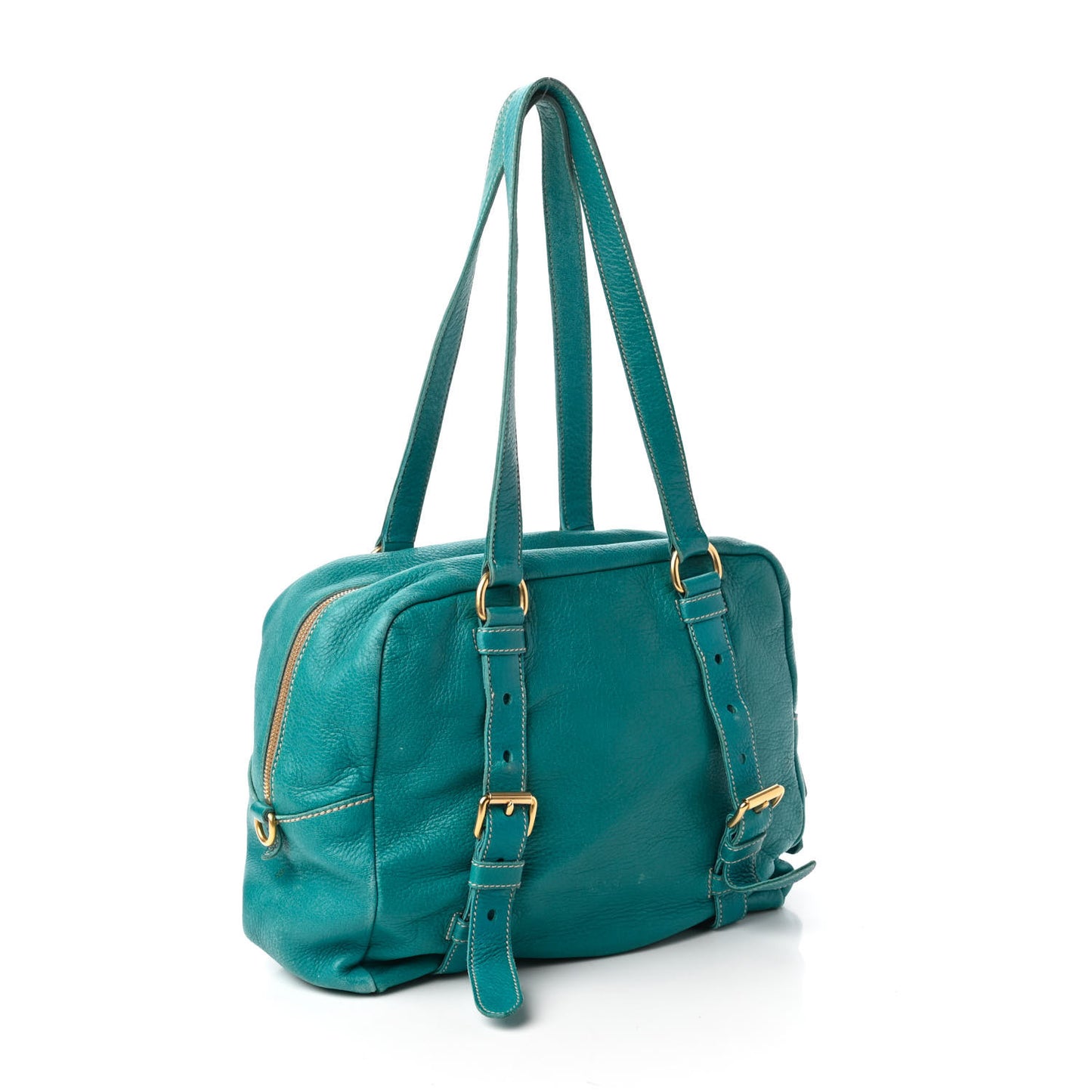 Deerskin Shoulder Bag Turchese