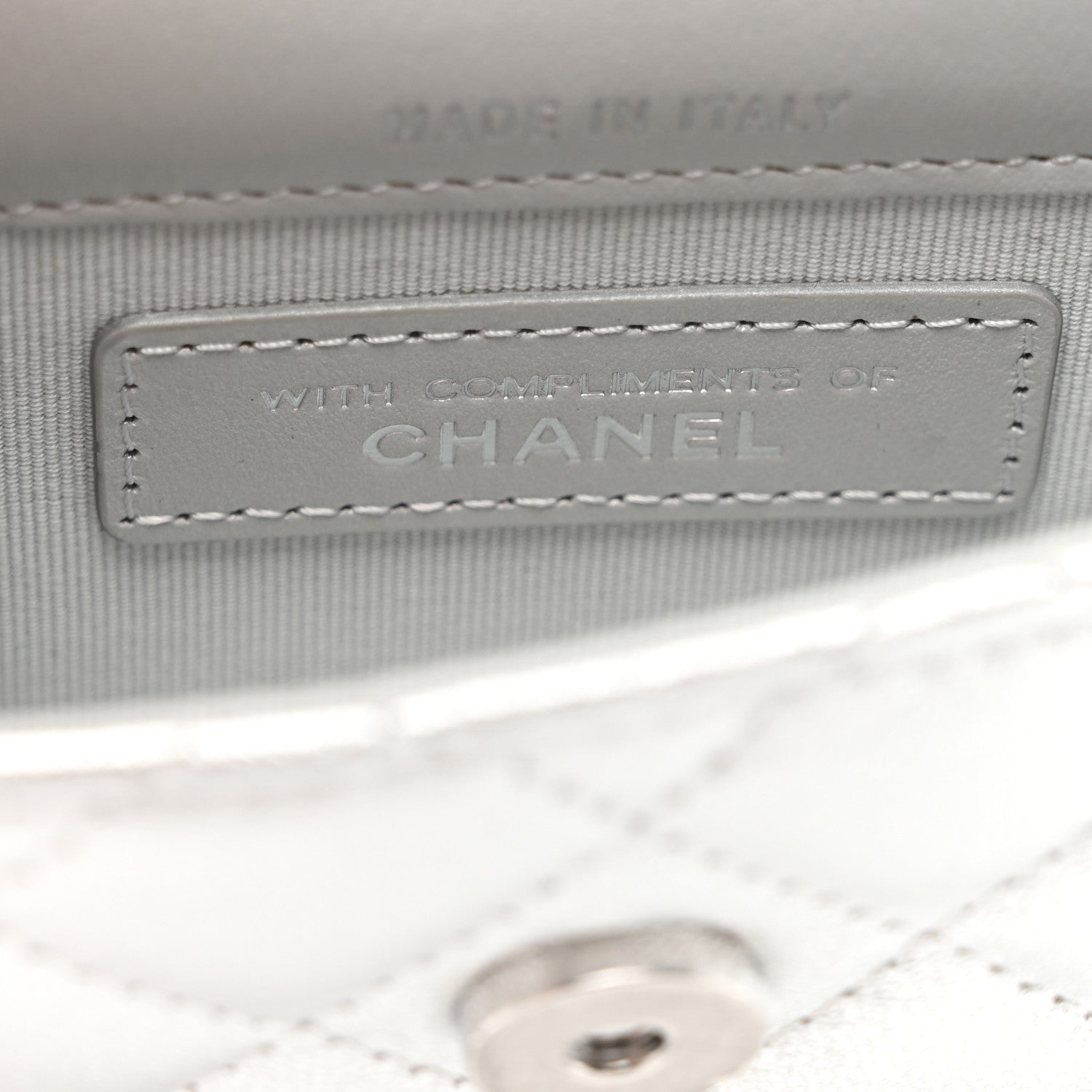 Chanel Metallic Goatskin Quilted Star Flap Waist Belt Bag Silver 7 of 11