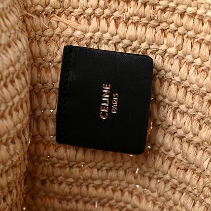 Celine Raffia Sequin Large Pouch Black 6 of 9