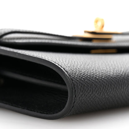 Hermes Epsom Kelly Wallet To Go Black 7 of 8