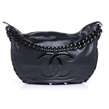 Chanel Leather Modern Chain Hobo Black 1 of 7