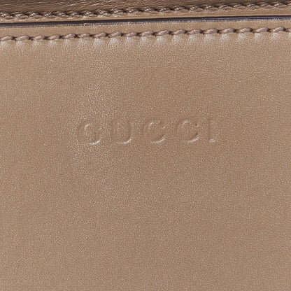 Gucci Nappa Bamboo Web Mini Nymphaea Top Handle Bag Brown 9 of 9