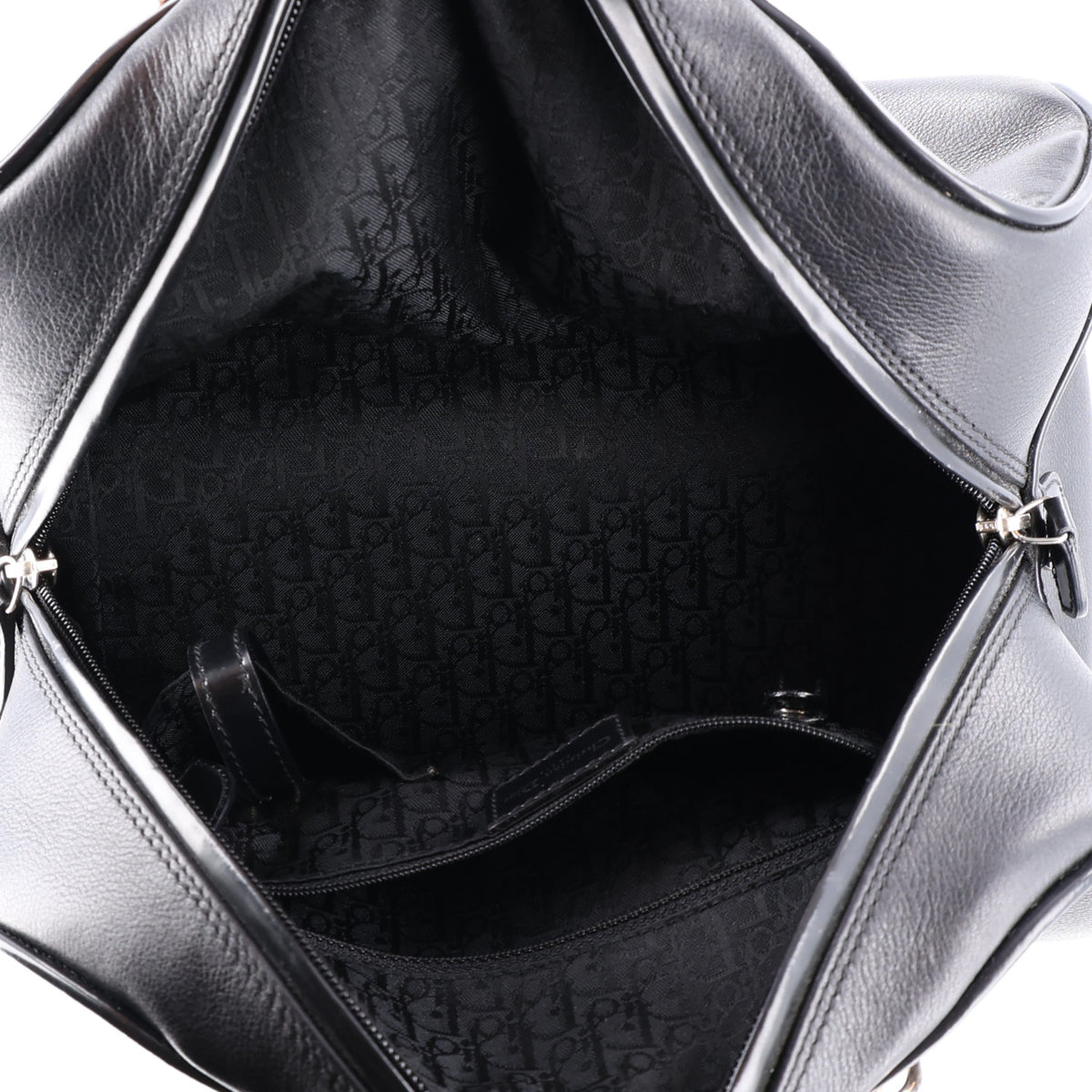 Christian Dior Calfskin Gambler Dice Bowler Black 4 of 9