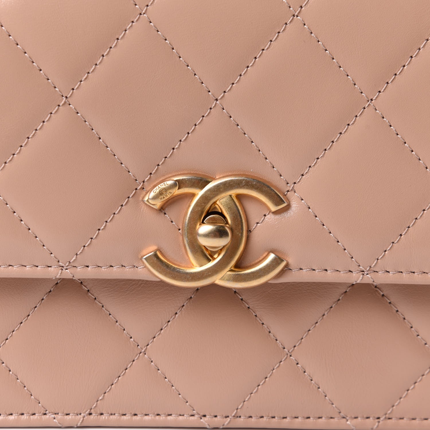 Chanel Calfskin Quilted Perfect Fit Flap Beige 7 of 10