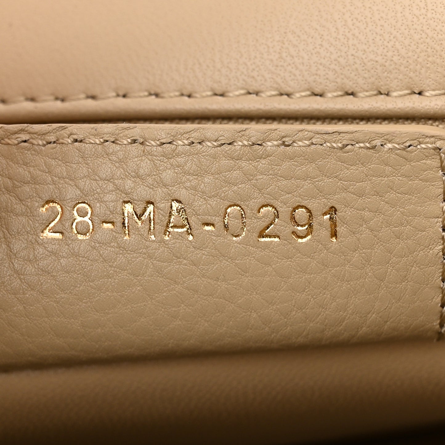 Supple Calfskin Cannage Medium Caro Bag Beige