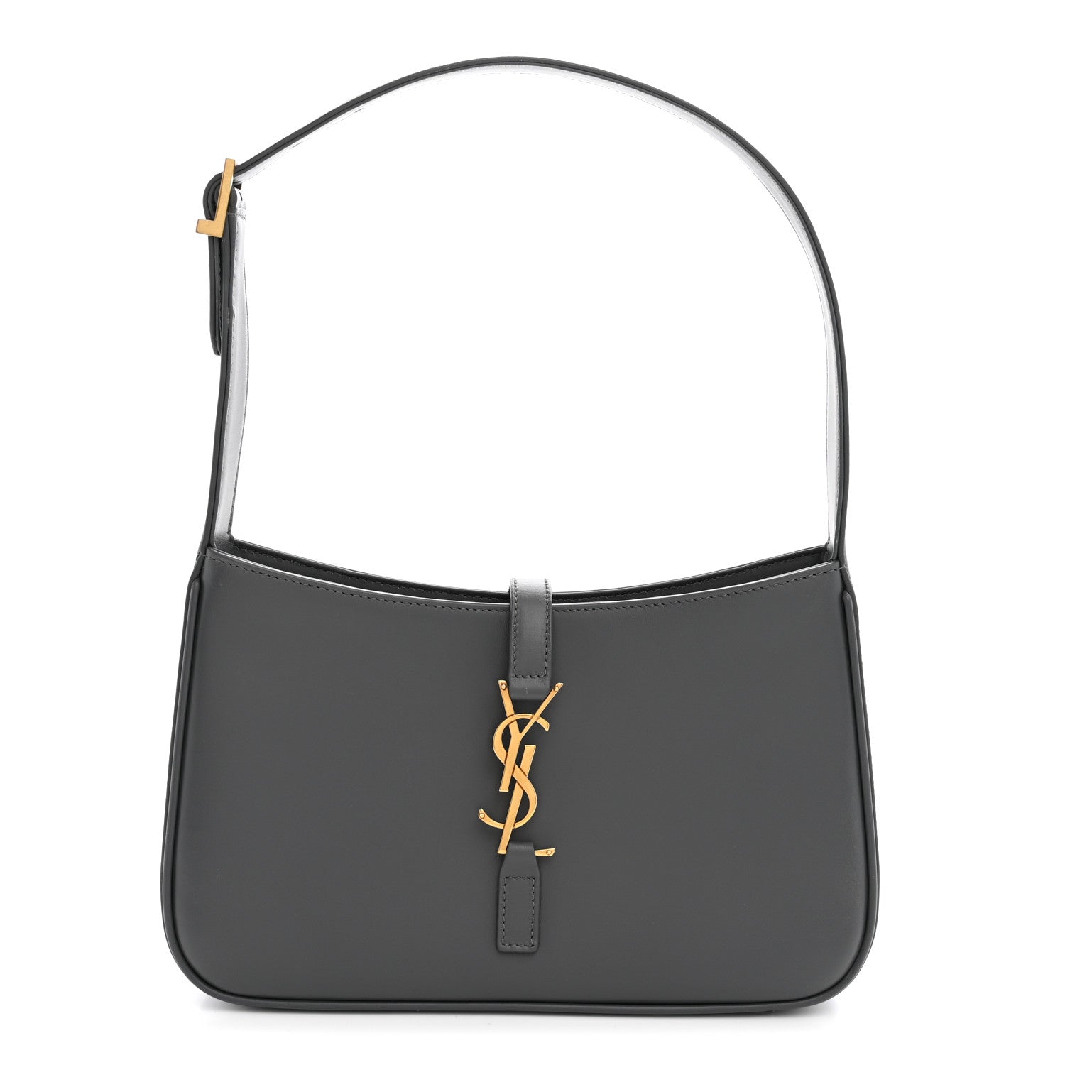 Saint Laurent Smooth Calfskin Le 5 A 7 Hobo Storm 1 of 9