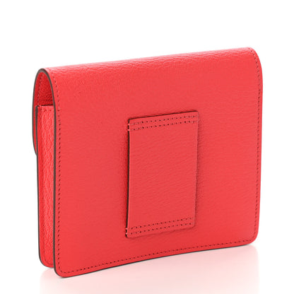 Hermes Chevre Mysore Roulis Slim Wallet Rose Texas 3 of 10