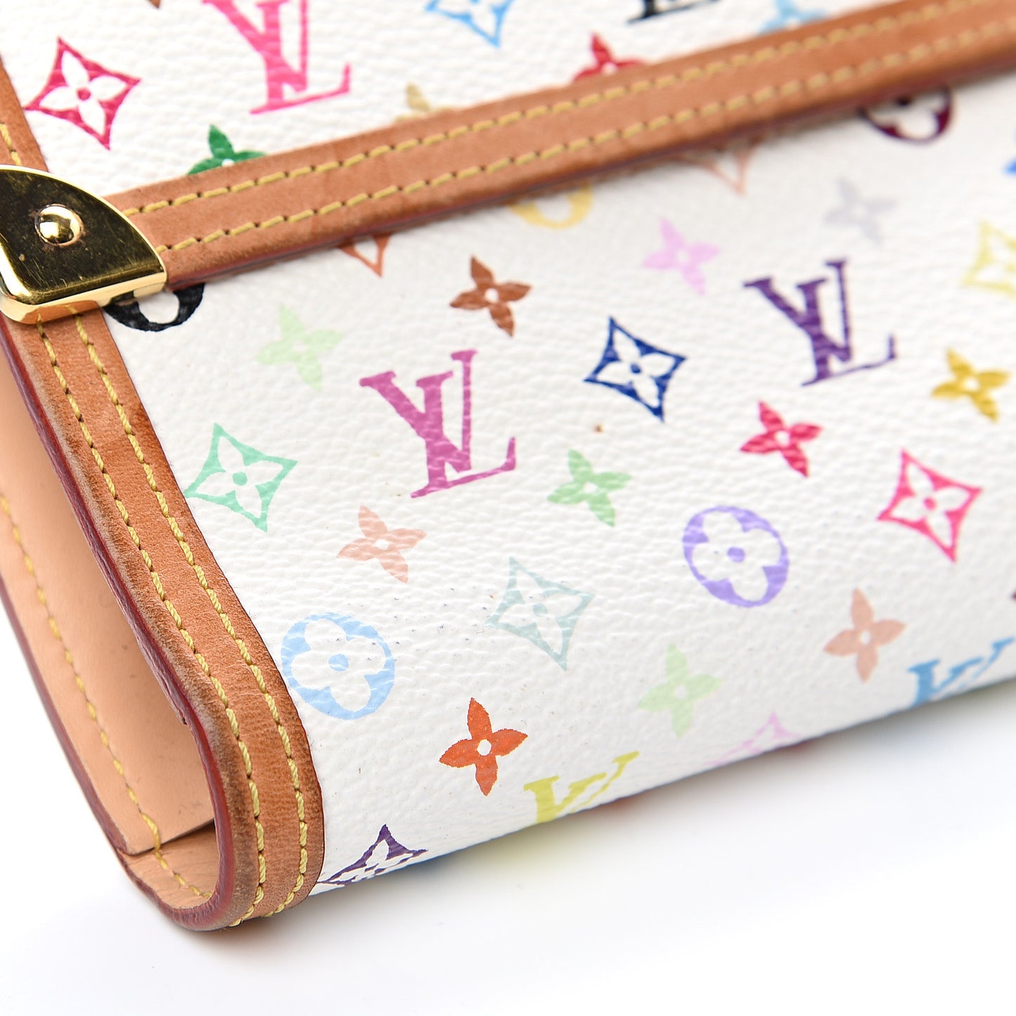 Monogram Multicolor Porte Tresor International Wallet White