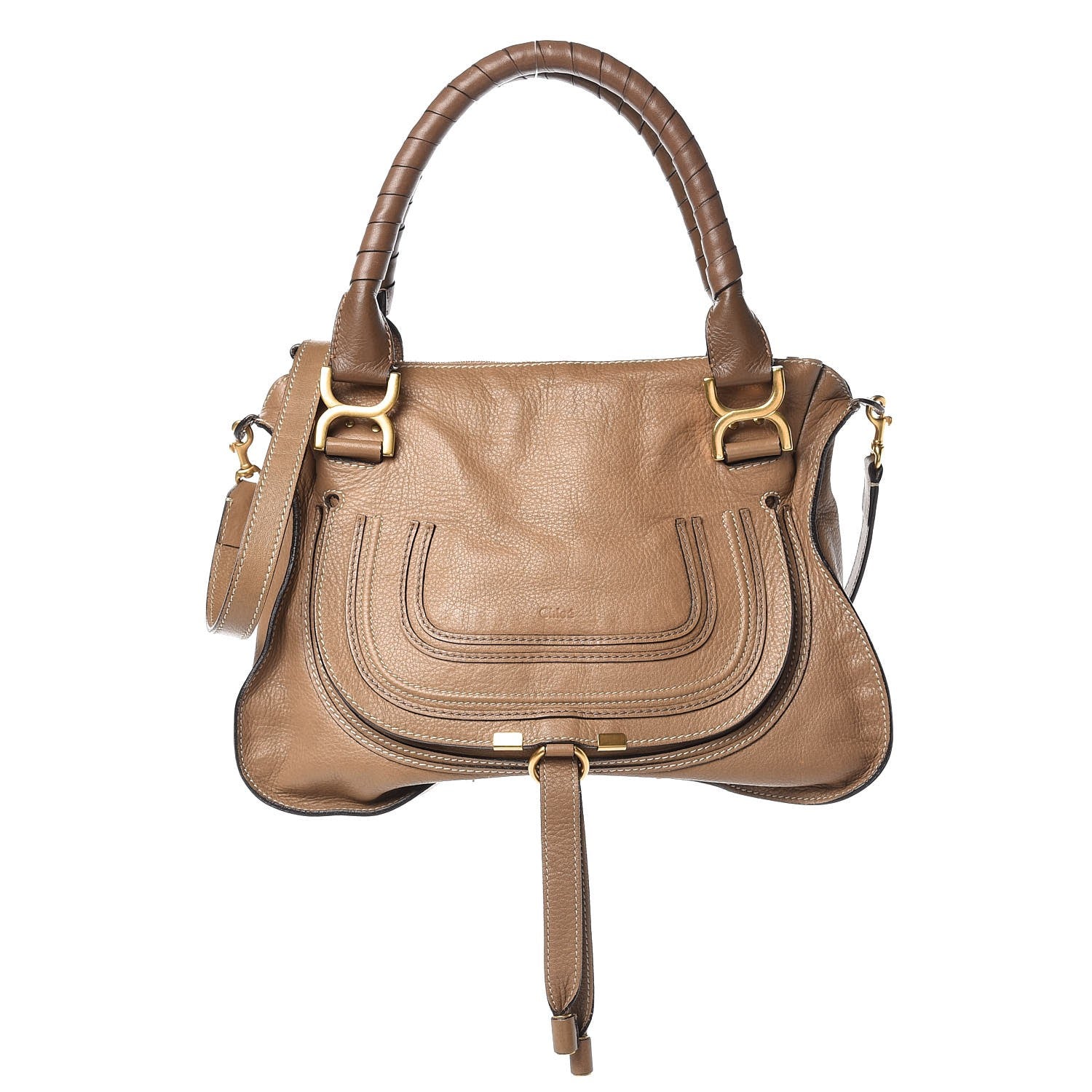 Chloe Calfskin Medium Marcie Satchel Nut 1 of 8