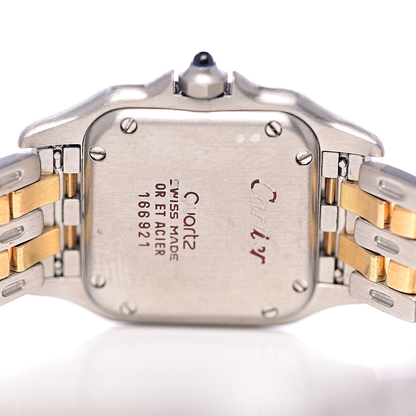 Stainless Steel 18K Yellow Gold 22mm Panthere Quartz Watch