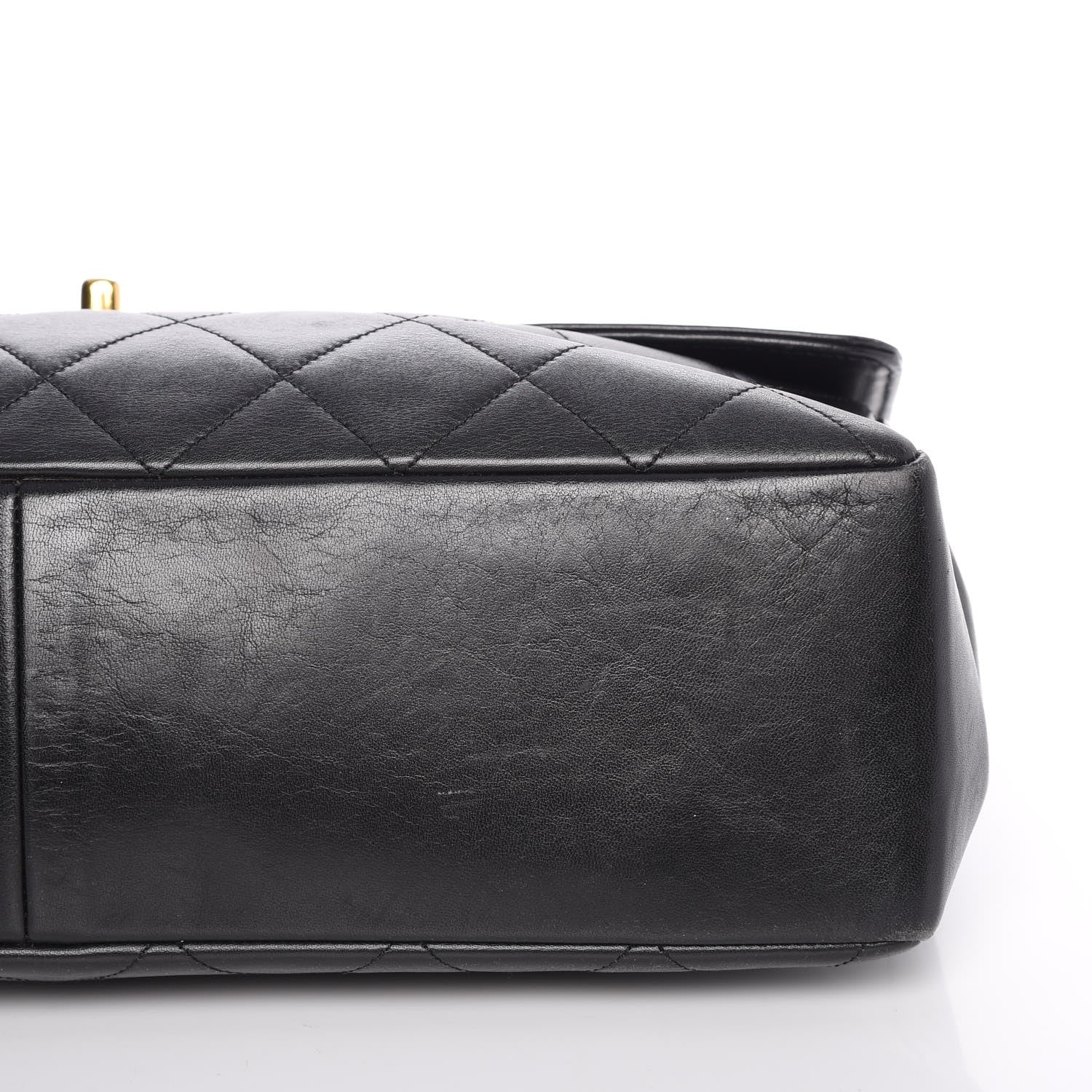 Chanel Lambskin Quilted XL Jumbo Single Flap Black 21 of 21