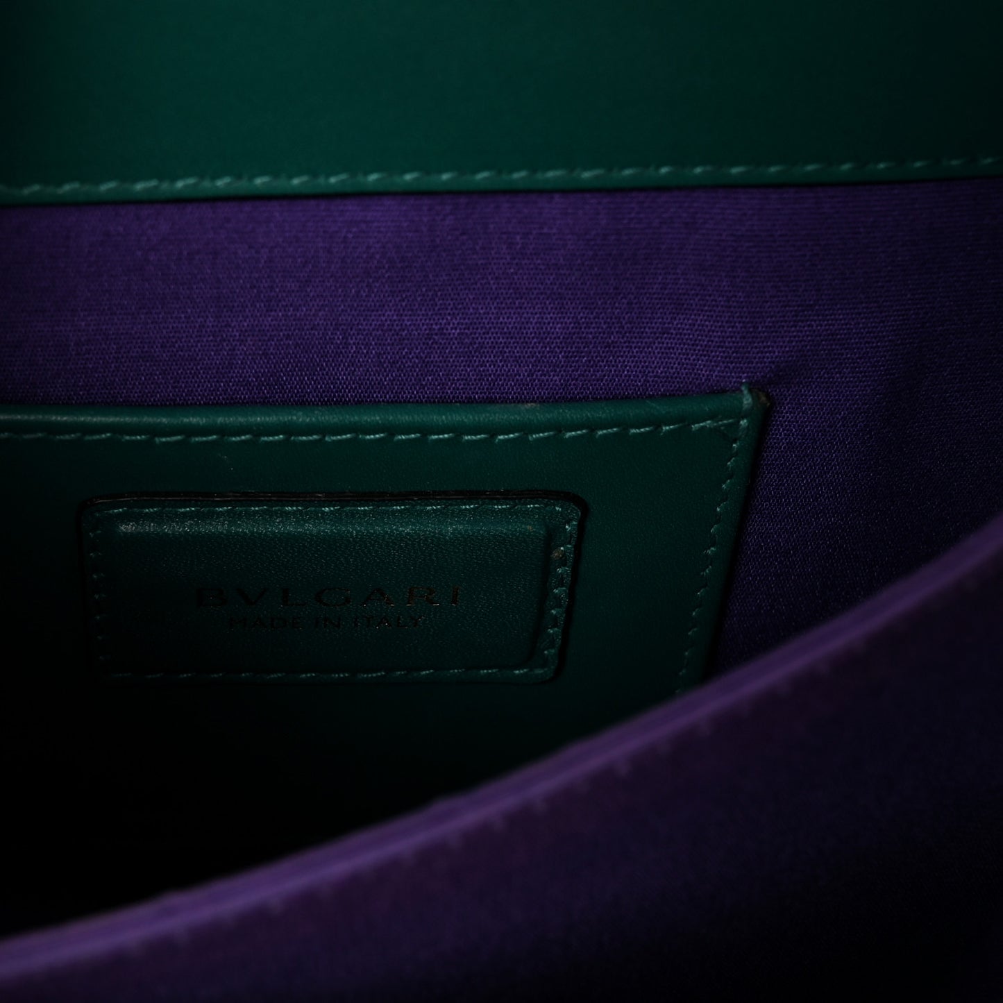 Calfskin Serpenti Forever Top Handle Emerald Green