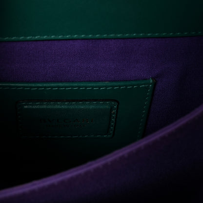 Bulgari Calfskin Serpenti Forever Top Handle Emerald Green 6 of 9