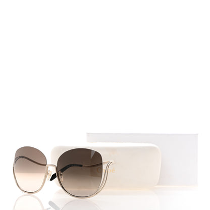 Chloe Oversized Round Milla Sunglasses CE125S Gold Havana 8 of 8