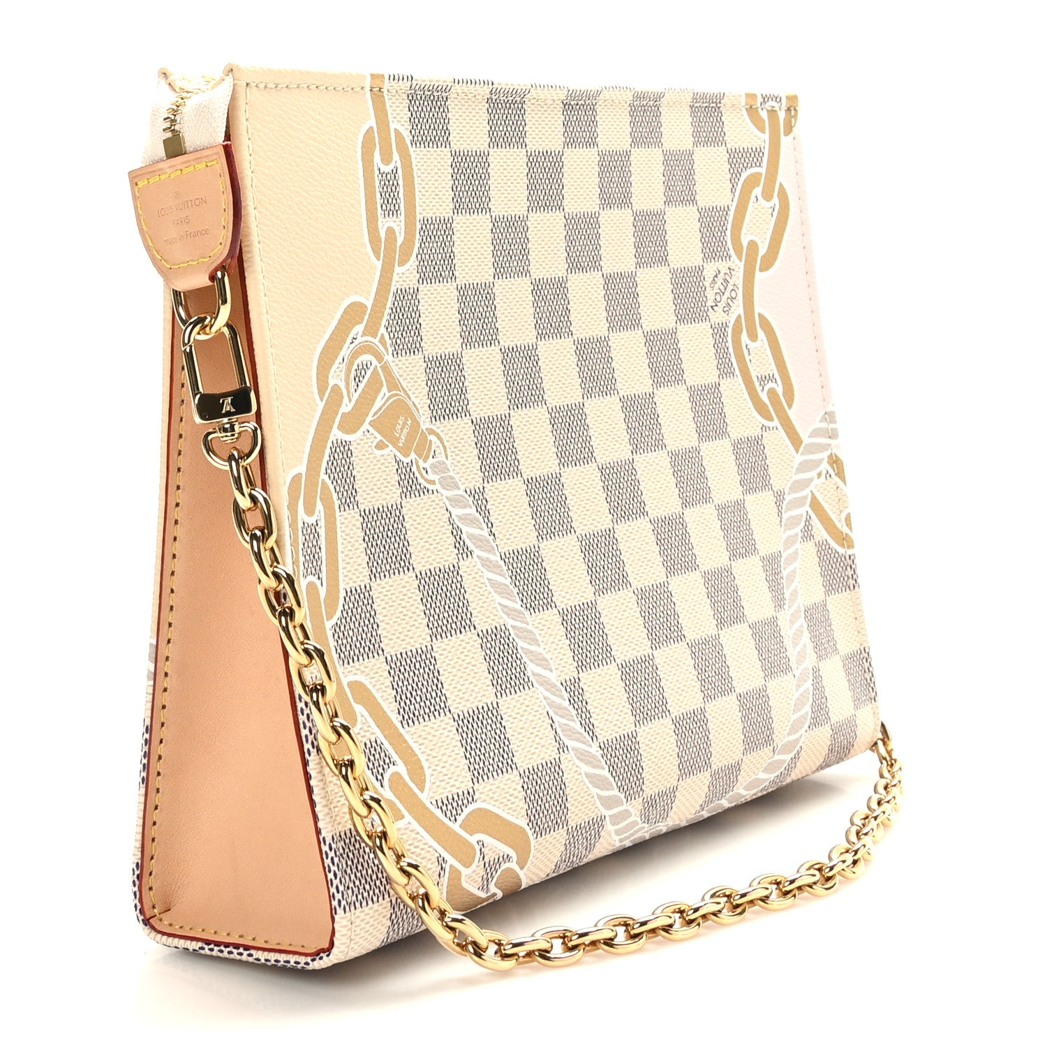 Louis Vuitton Damier Azur Nautical Toiletry Pouch On Chain 3 of 8