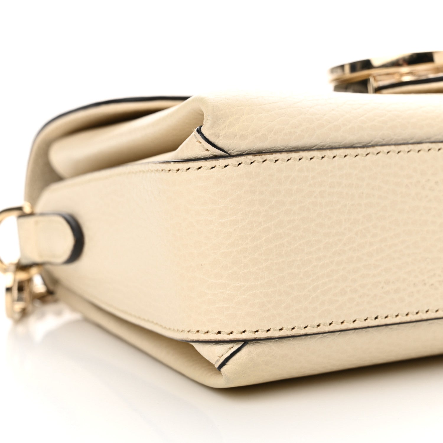 Gucci Dollar Calfskin Interlocking G Crossbody Bag Mystic White 9 of 14