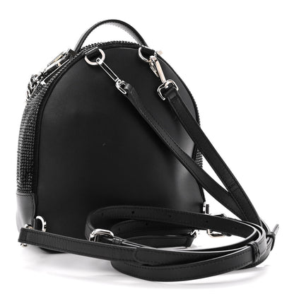 Versace Calfskin Palazzo Crystal Medusa Backpack Black 3 of 10