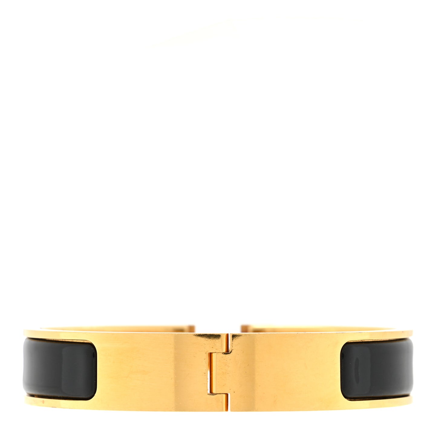 Enamel Narrow Clic Clac H Bracelet PM Black
