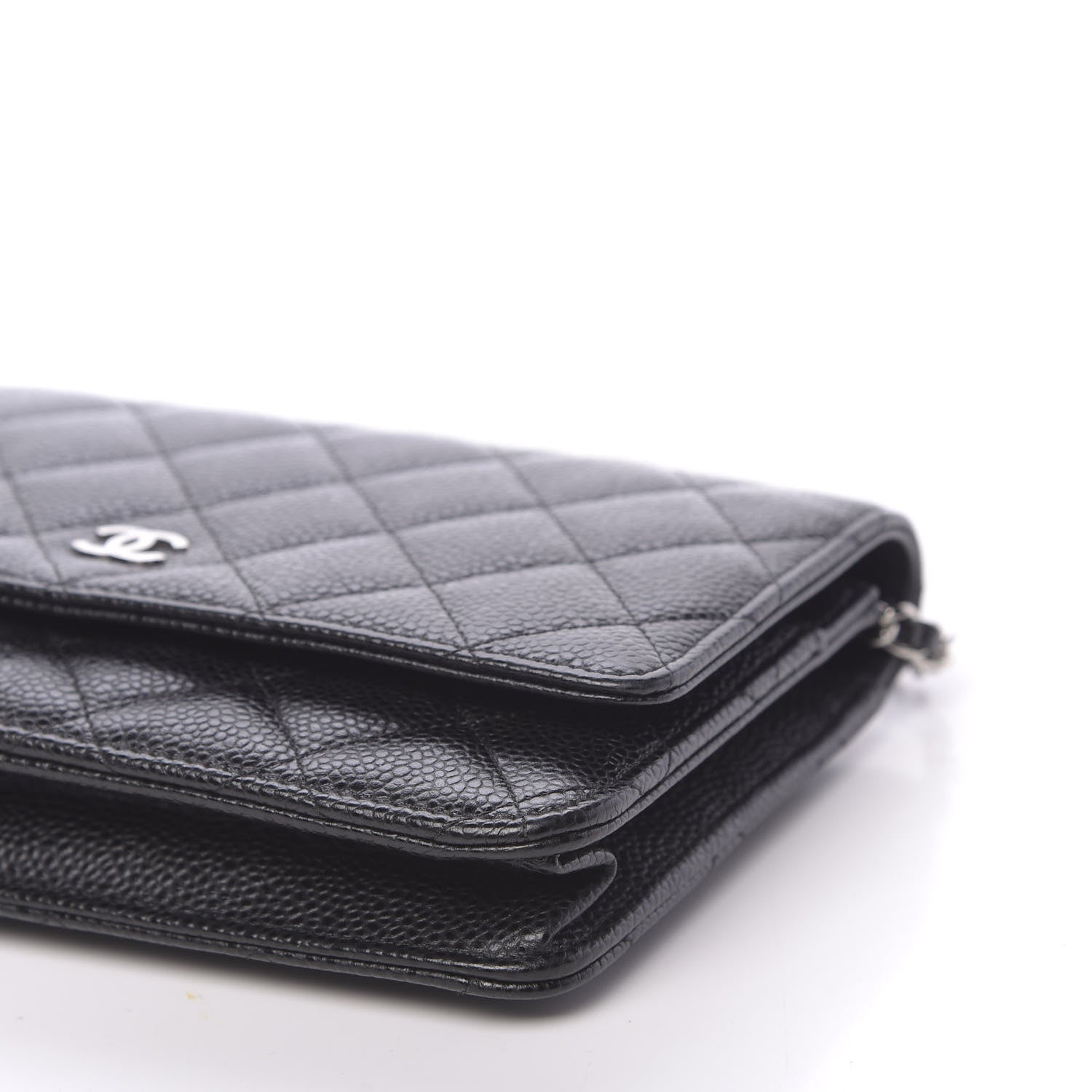 Chanel Caviar Quilted Wallet On Chain WOC Black 11 of 12