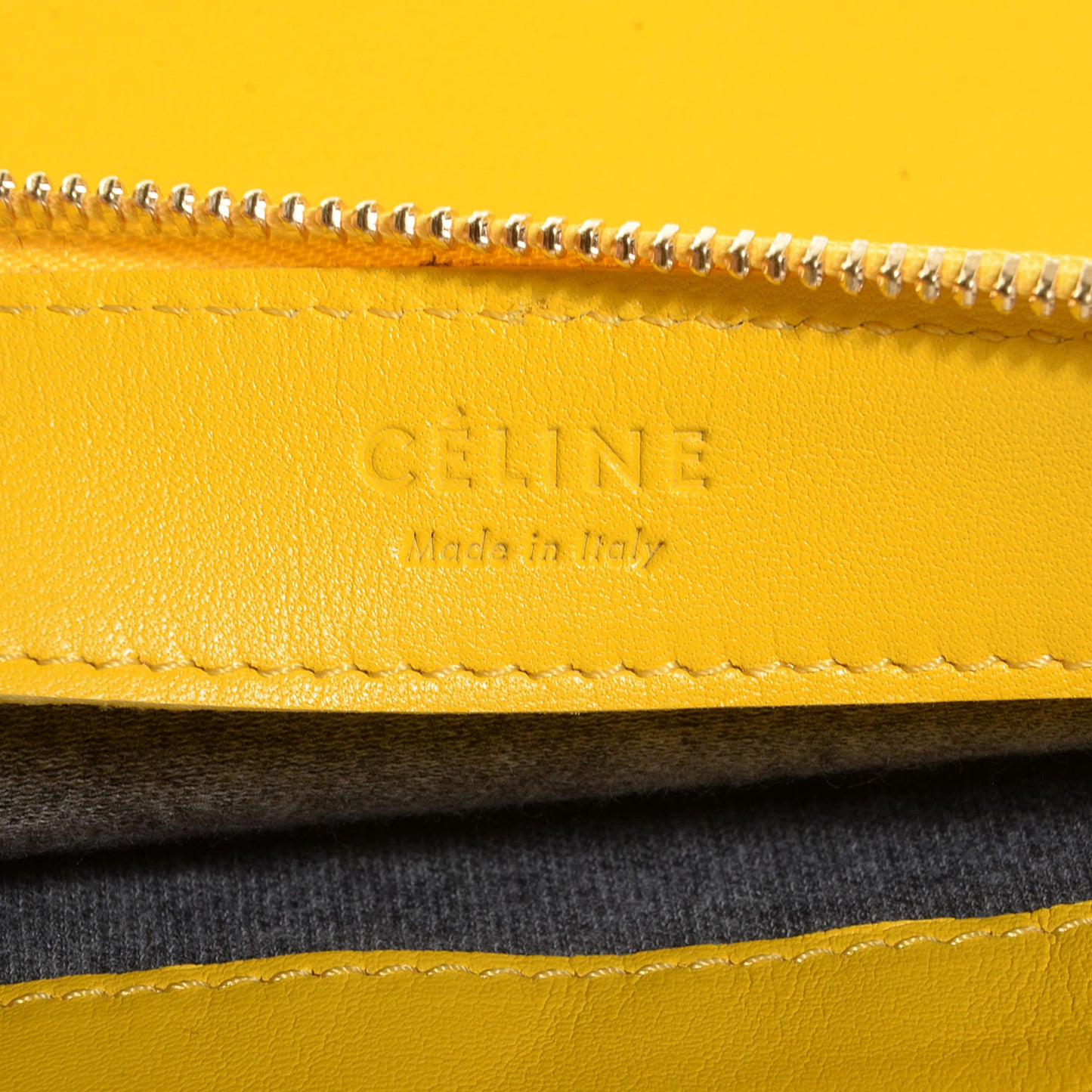 Lambskin Large Trio Crossbody Bag Sun Yellow