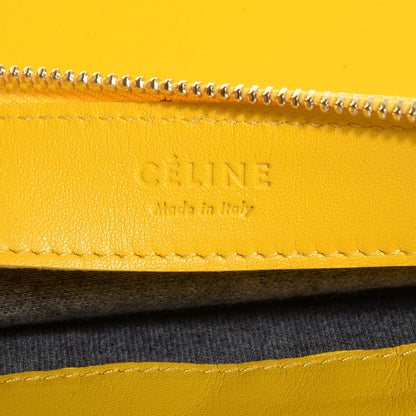 Celine Lambskin Large Trio Crossbody Bag Sun Yellow 5 of 6