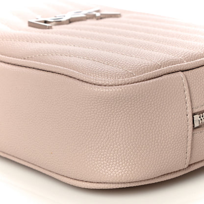 Saint Laurent Grain De Poudre Matelasse Monogram Mini Lou Camera Bag Marble Pink 10 of 10