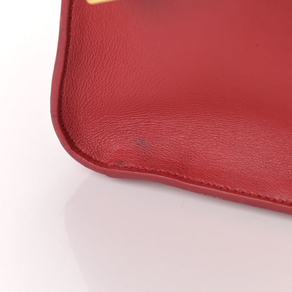 Saint Laurent Calfskin Small Monogram Cabas Lipstick Red 25 of 25