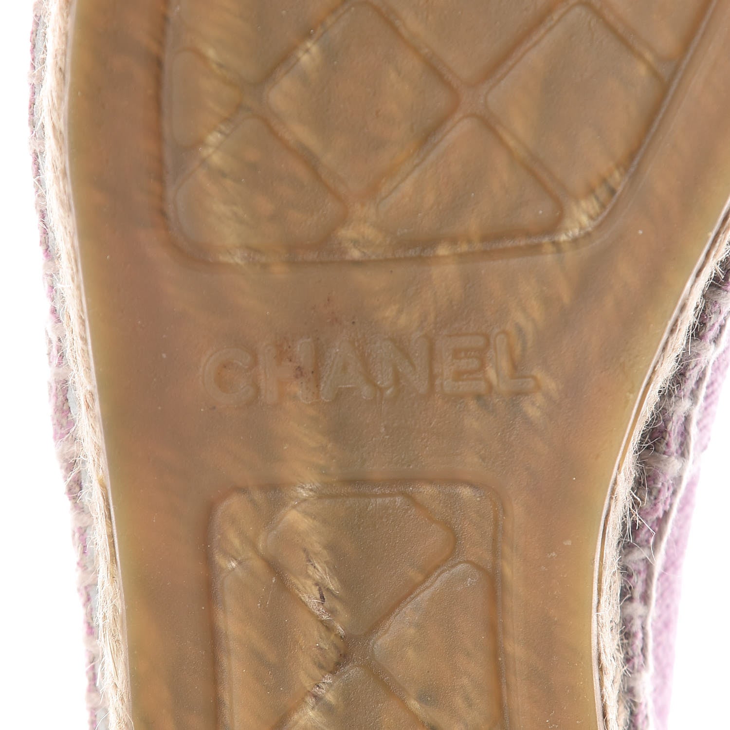 Chanel Toile Sequin CC Espadrilles 37 Pink Dark Pink 7 of 11