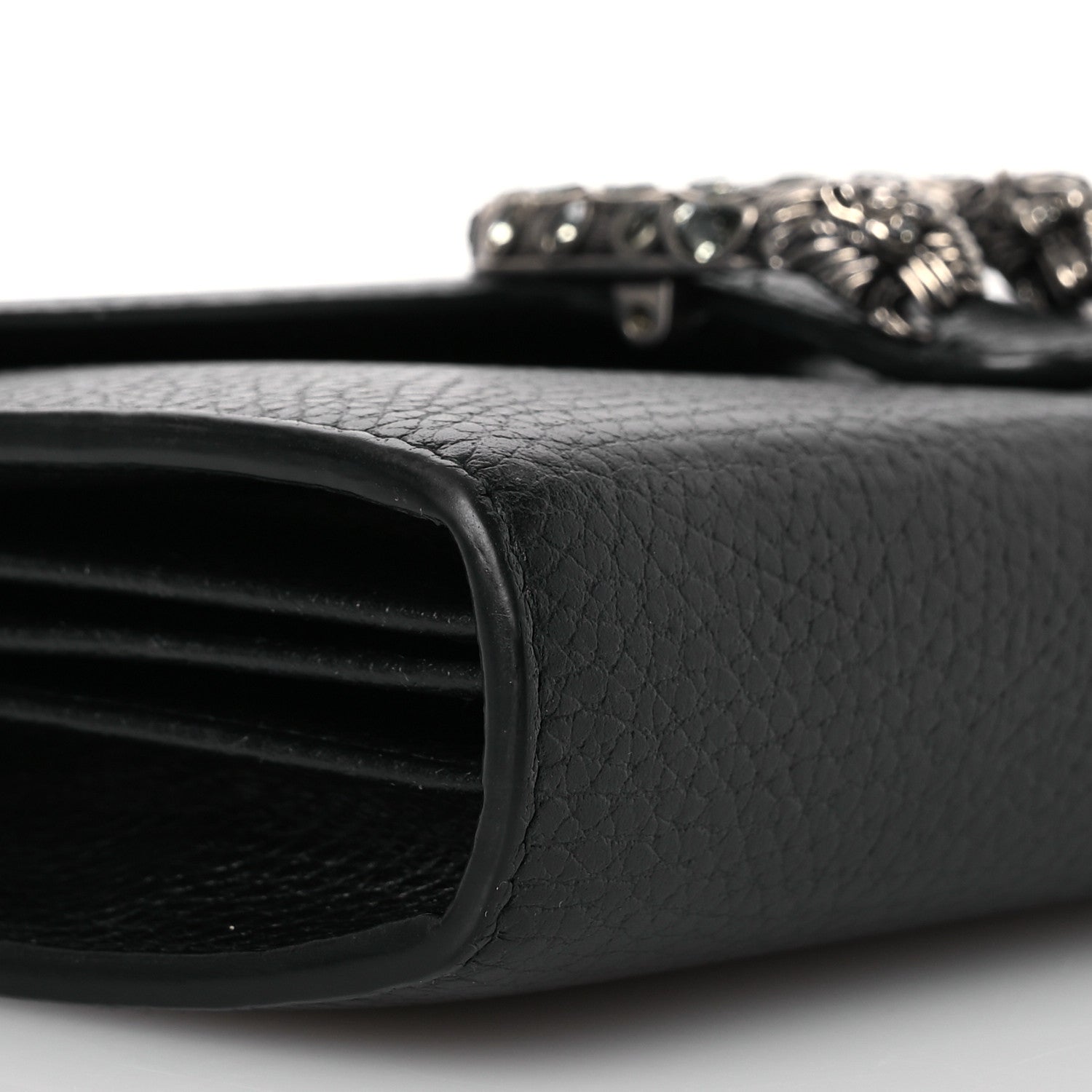 Gucci Calfskin Mini Dionysus Chain Wallet Black 15 of 17