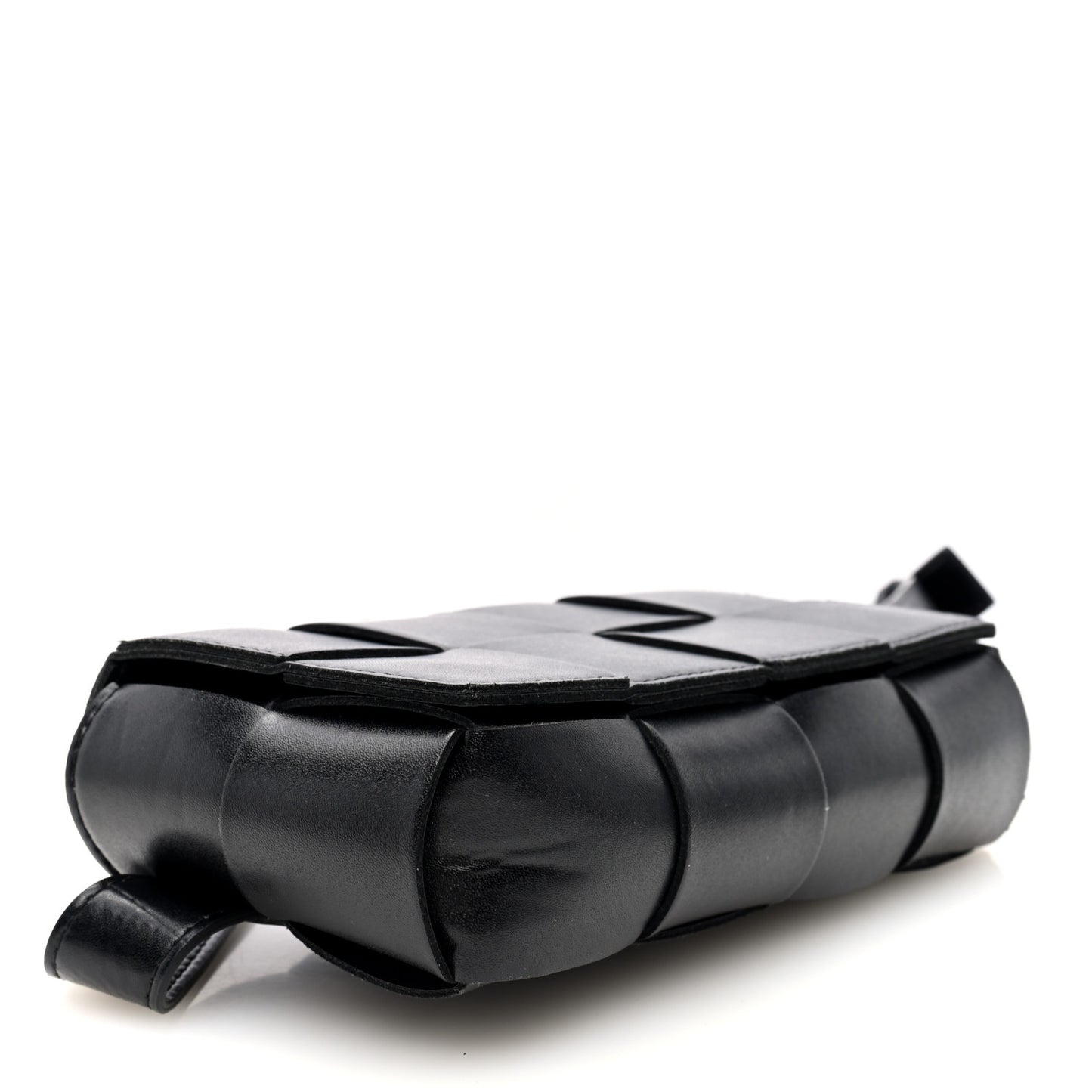 Nappa Maxi Intreccio The Belt Cassette Bag Black