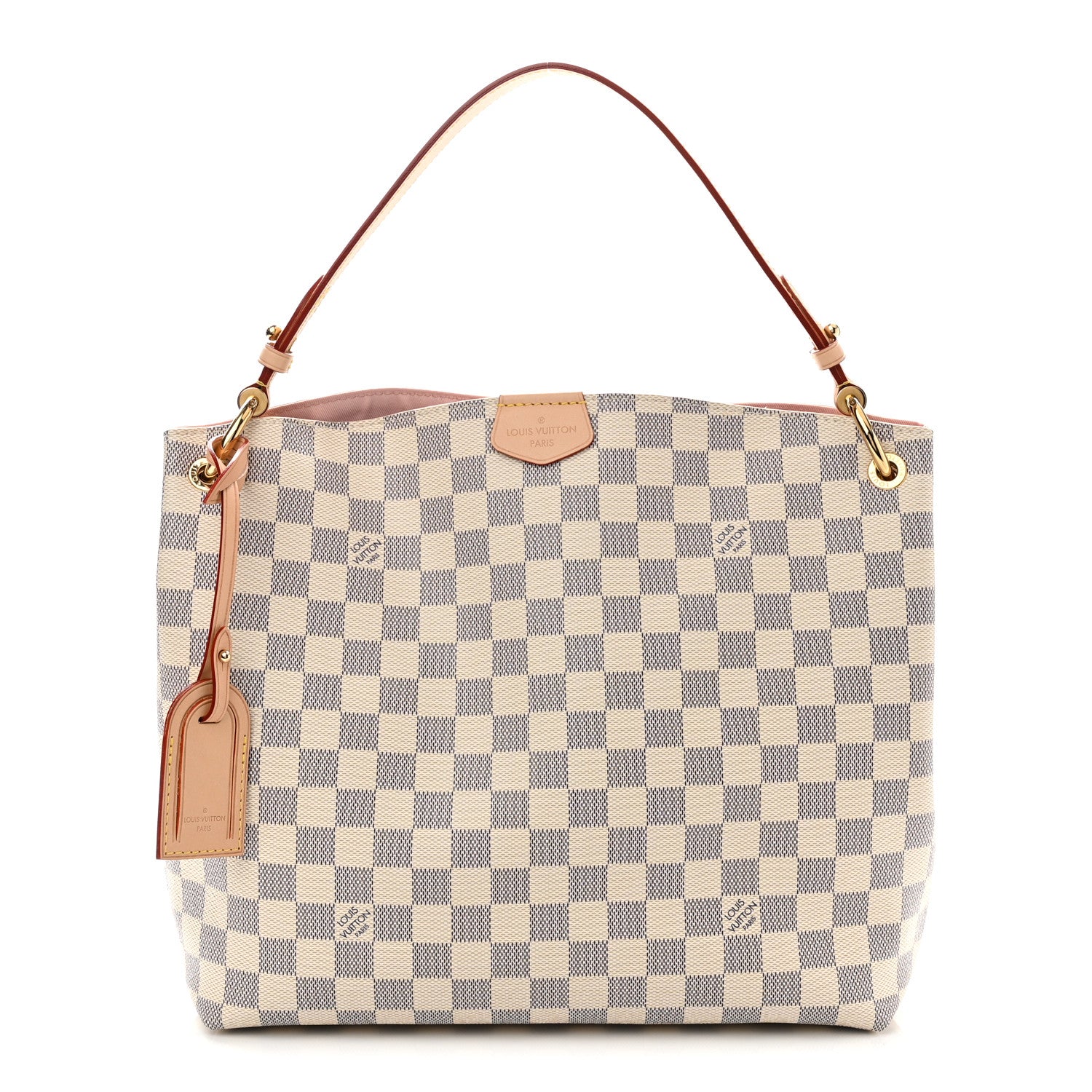 Louis Vuitton Damier Azur Graceful PM Rose Ballerine 1 of 9