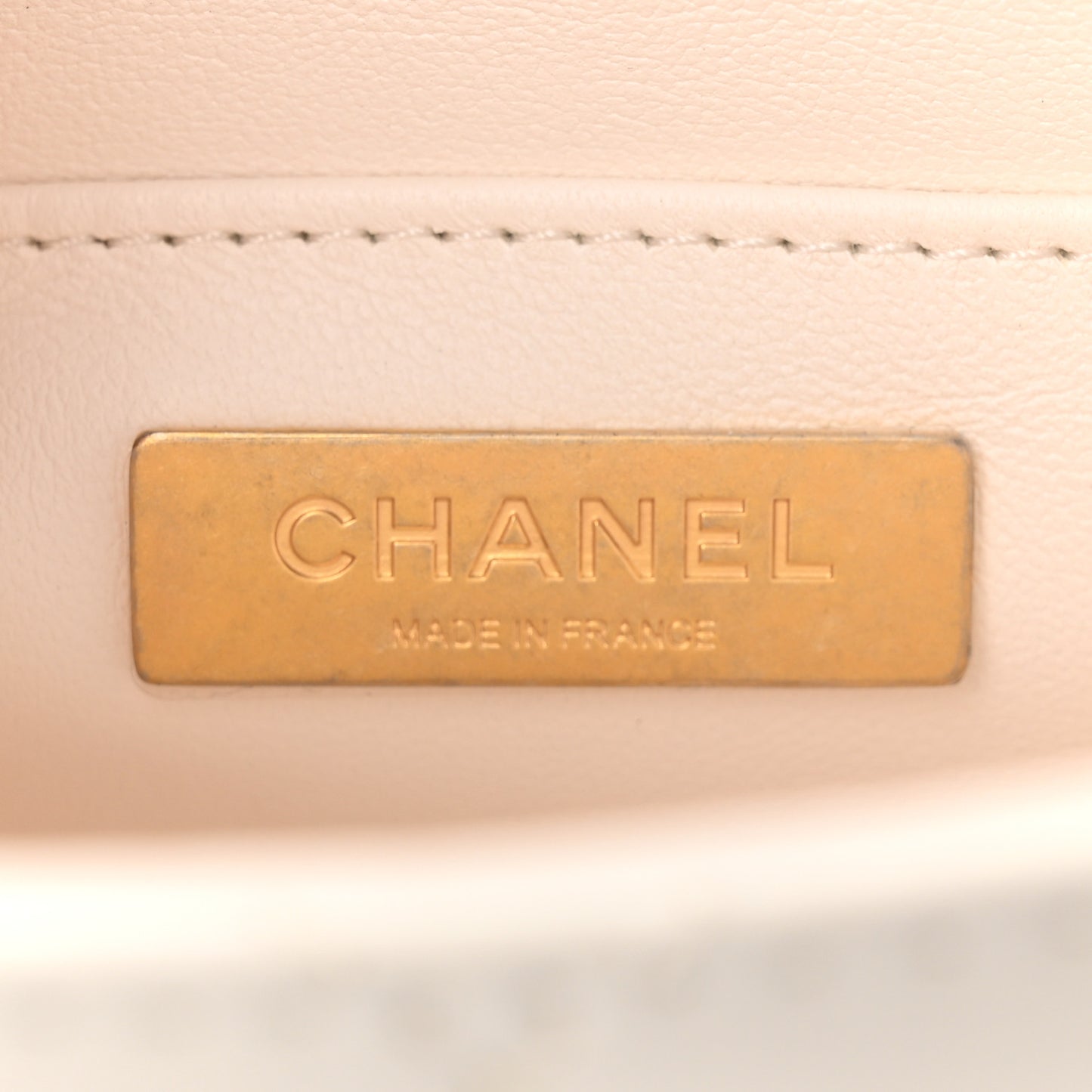 Lambskin Handle Crush Top Handle Flap Bag White