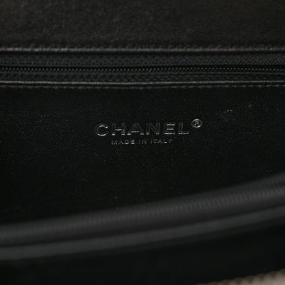 Chanel Metallic Caviar Quilted Medium CC Filigree Vanity Case Dark Silver 6 of 12