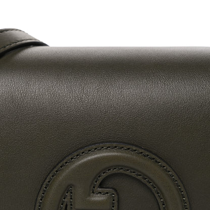 Gucci Roxy Calfskin Medium Blondie Top Handle Bag Forest Green 7 of 9
