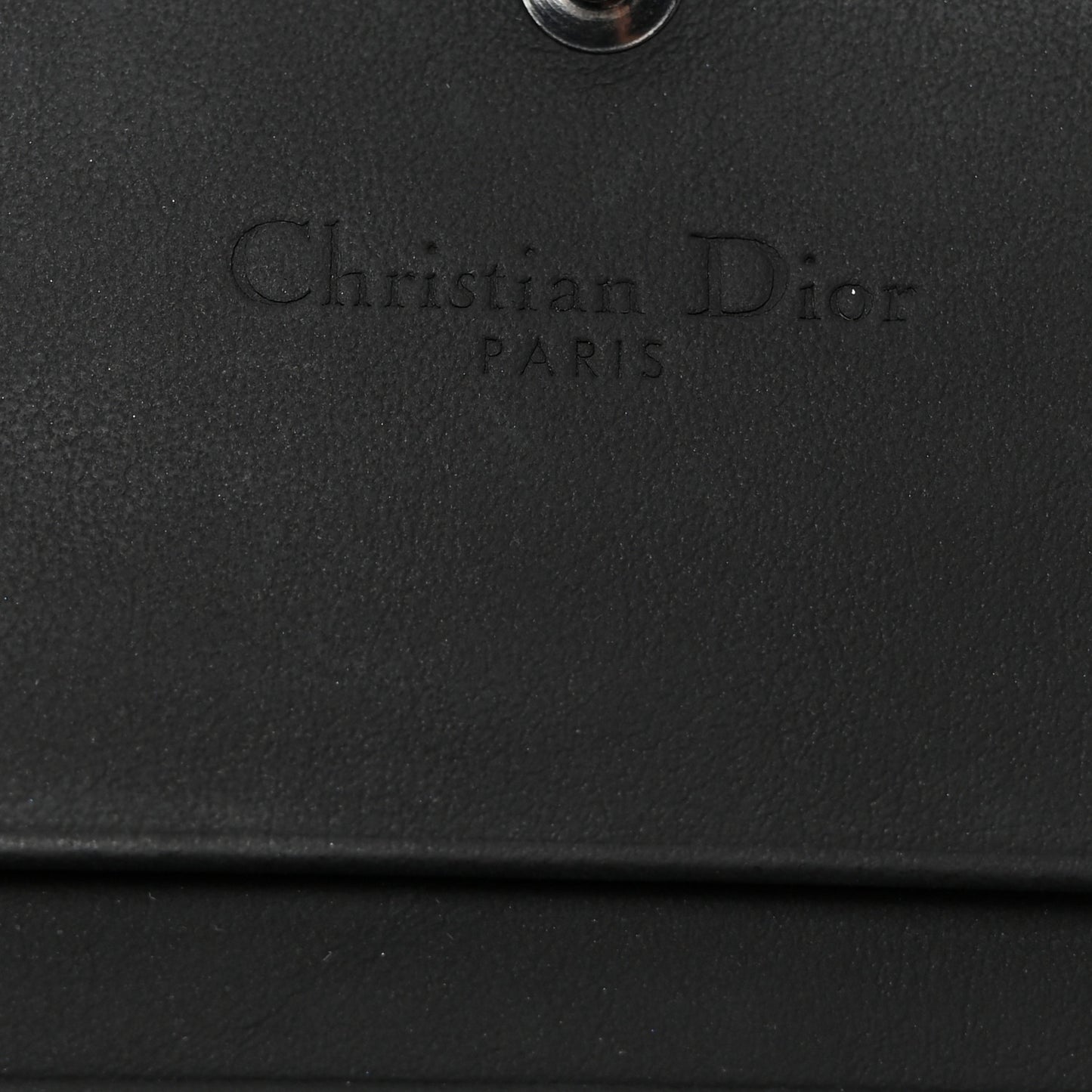 Ultra Matte Calfskin Small Lady Dior Flap Card Holder Black