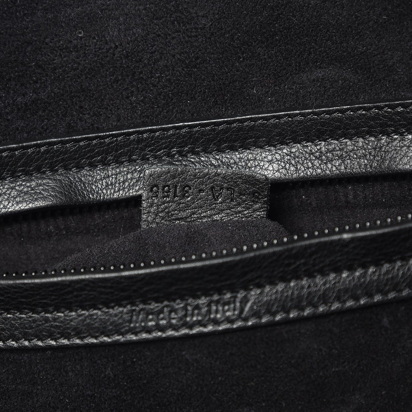 Grained Calfskin Medium Phantom Luggage Black
