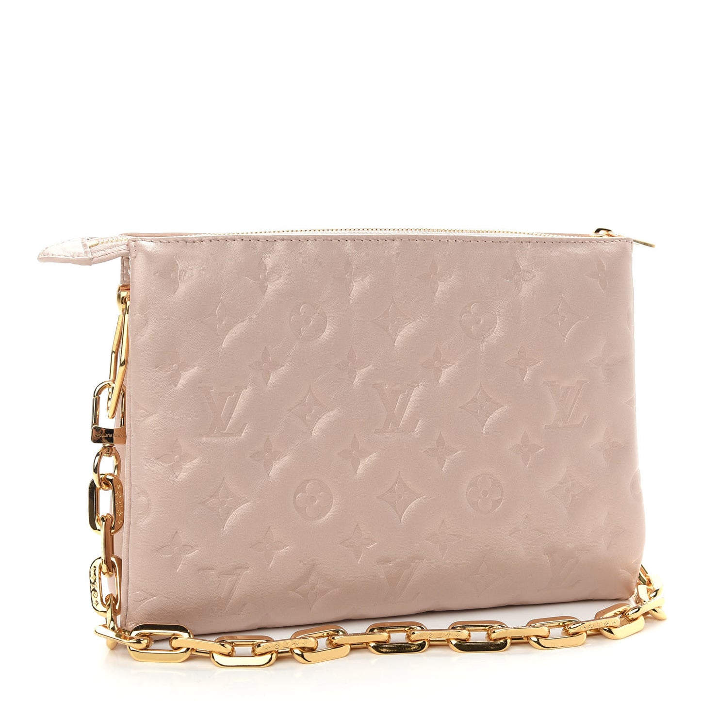 Lambskin Embossed Monogram Fall In Love Coussin PM Dragée Light Pink