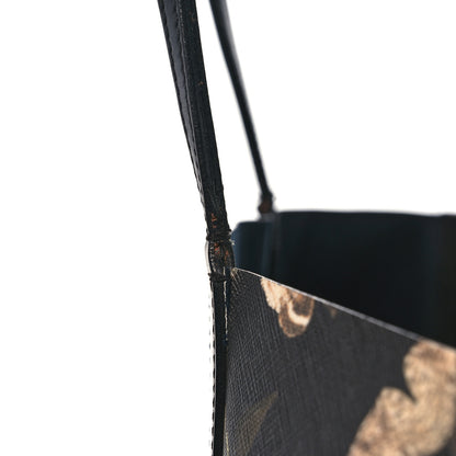 Givenchy Coated Canvas Magnolia and Moth Print Medium Antigona Tote Black 15 of 25