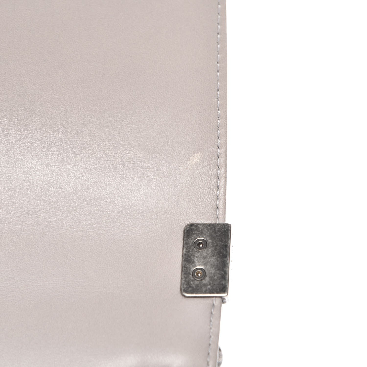 Chanel Lambskin Quilted Large Boy Flap Grey 8 of 8