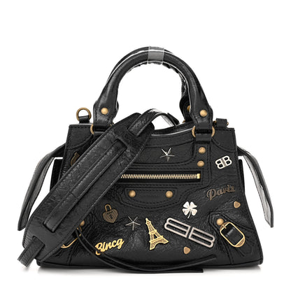 Balenciaga Agneau Neo Classic Hardware Pins Mini City Black 1 of 9