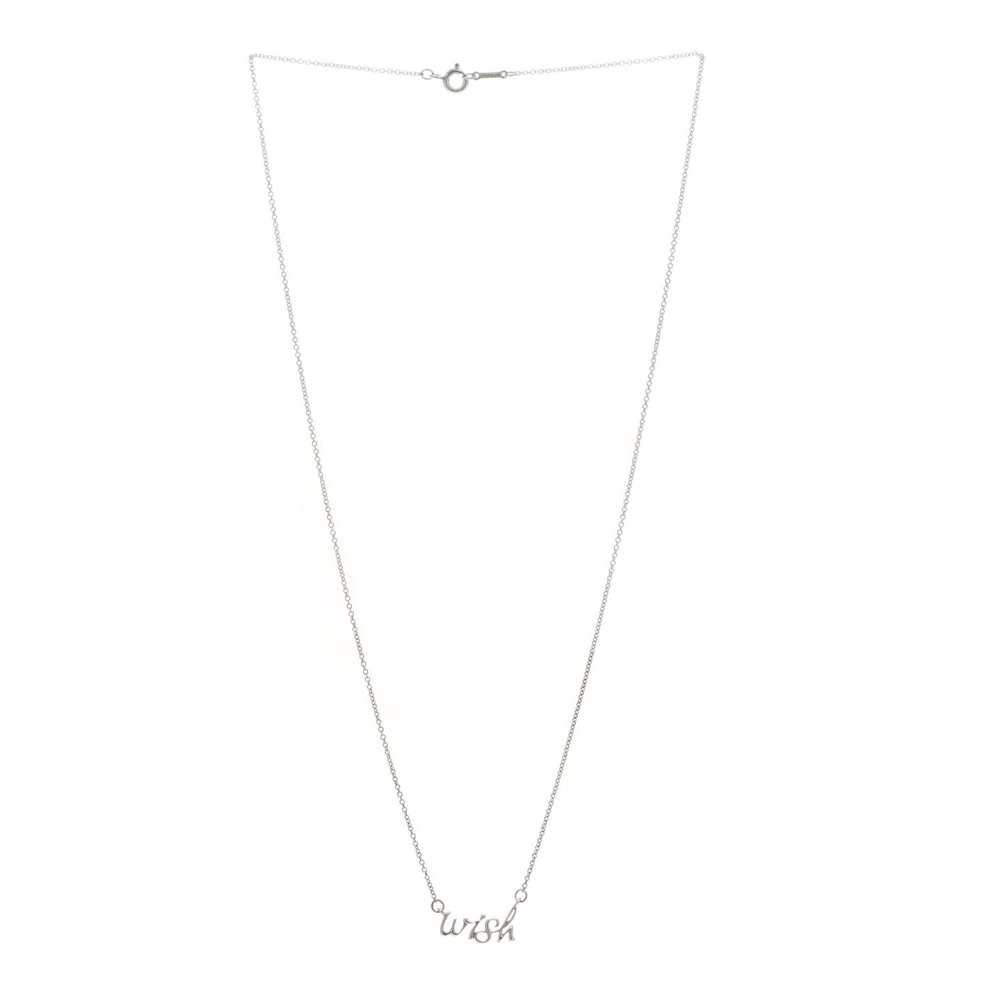 Sterling Silver Paloma's Graffiti Wish Pendant Necklace