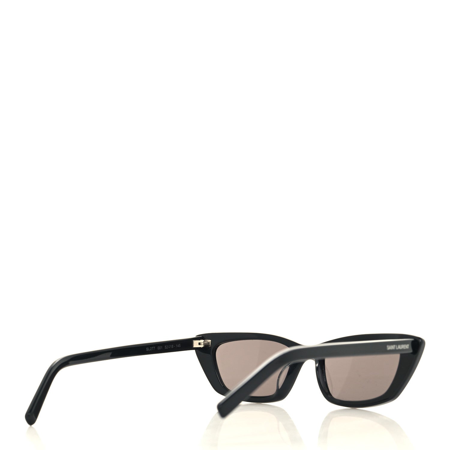 Saint Laurent Acetate Cat Eye Sunglasses SL277 Black 4 of 8