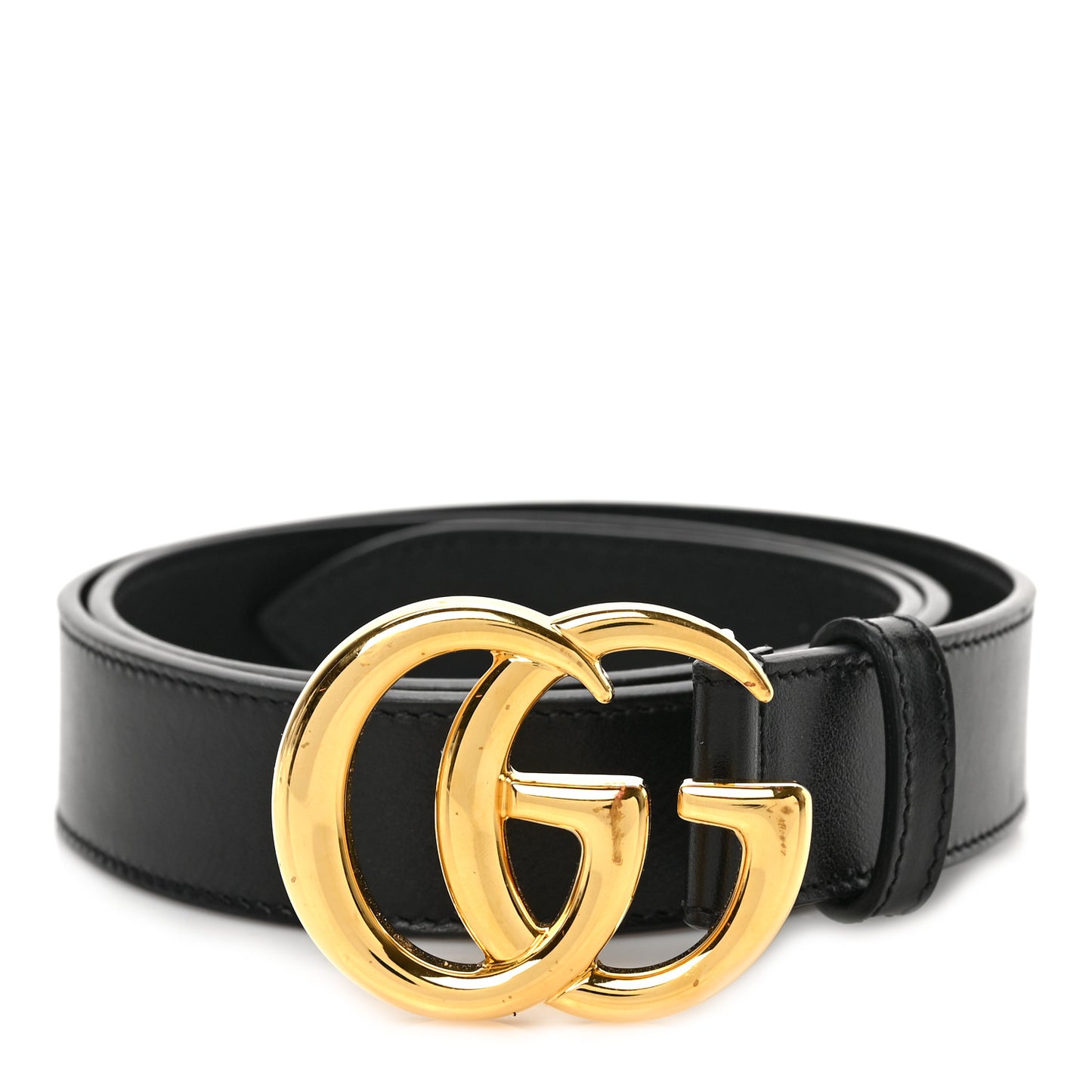 Plutone Calfskin Double G 30mm Belt 90 36 Black